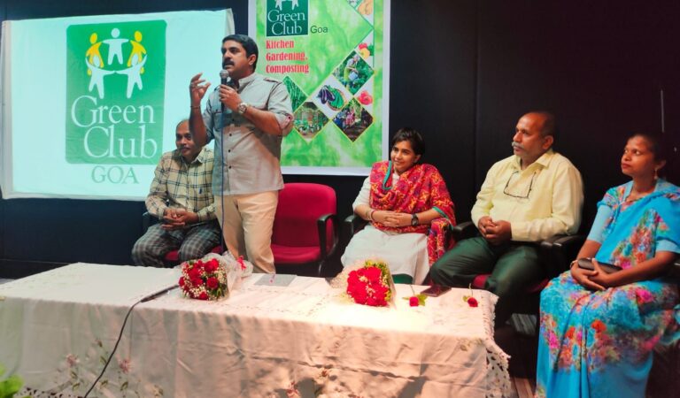 Goa Forward President Vijai Sardesai commits to work to take Green Club’s organic farming & kitchen gardening campaign to the whole state.