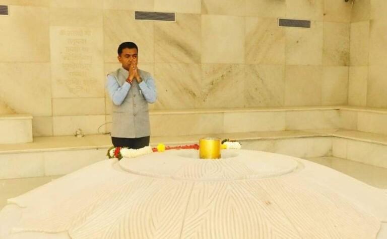 New Goa Airport: CM Pramod Sawant pays tributes to late Manohar Parrikar