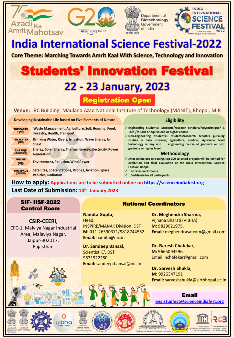 Students’ Innovation Festival Curtain Raiser for Goa Region