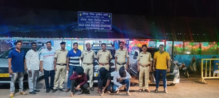 Three Taxi drivers arrested for robbing Naval officer at Old Goa
