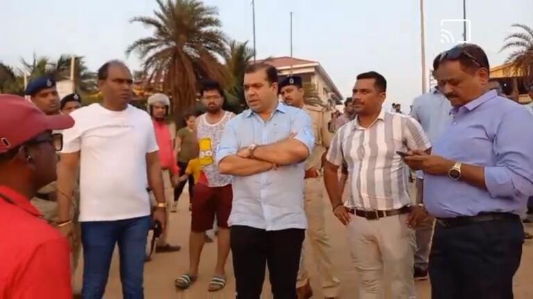 Goa Tourism Minister Rohan Khaunte cracks down beach illegalities during his surprise visit on Sunday