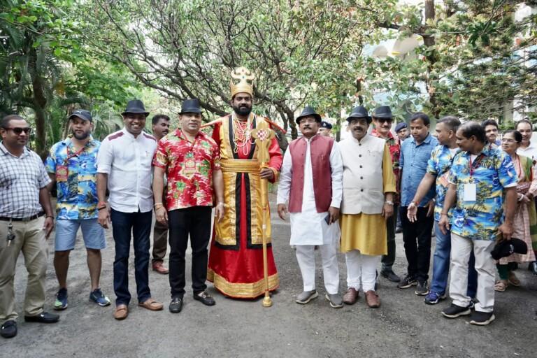 Curtain Raiser Carnival Float parade held at Porvorim