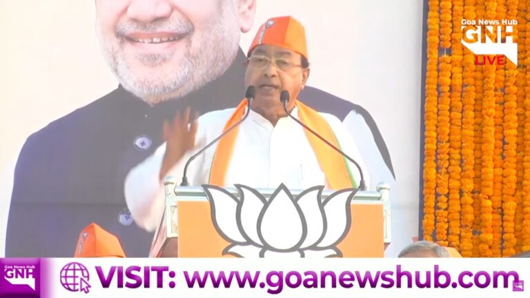 BJP Minister Ravi Naik makes people hail ‘Ravi’ in Amit Shah’s meeting