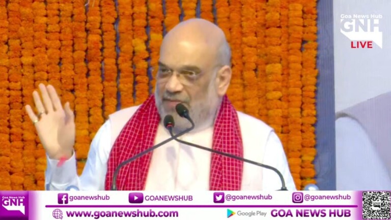 Amit Shah hails CM Pramod Sawant for govt with a full majority