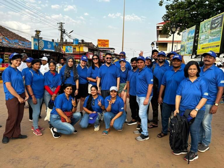 Hundreds participate in beach cleaning at Colva, Calangute