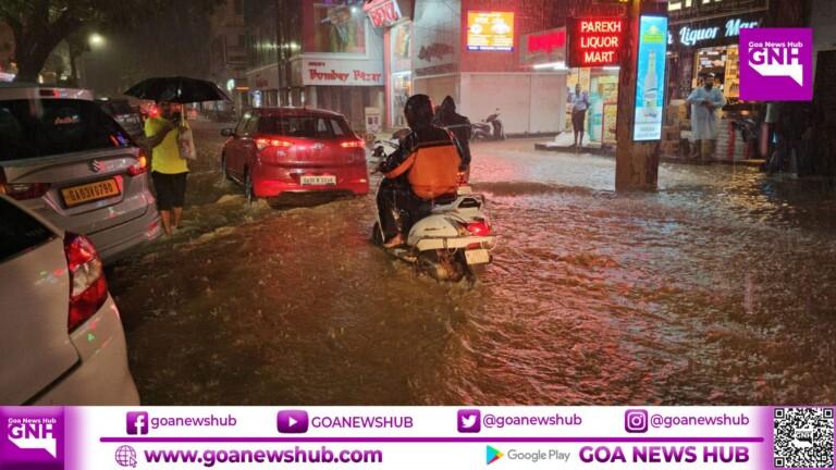 Several parts of Panaji flooded on Tuesday night