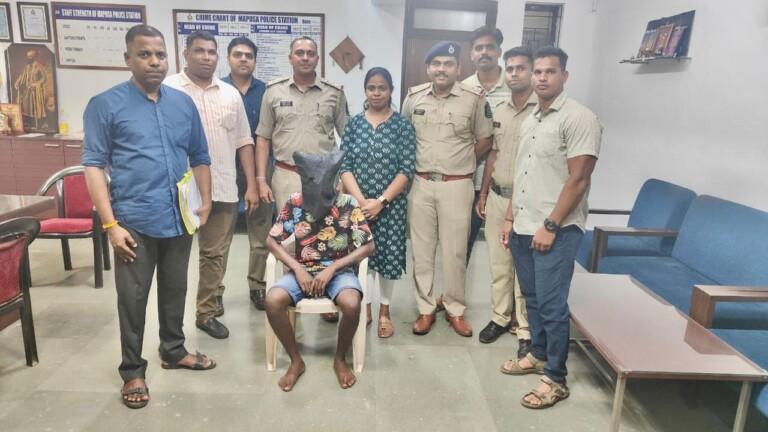 One arrested by Mapusa Police for kidnapping minor girl and sexual abuse.
