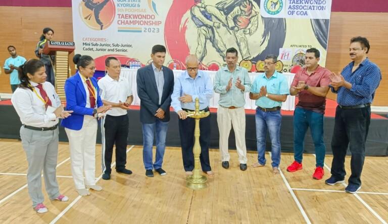 29TH GOA STATE KYORUGI & 9TH POOMSAE TAEKWONDO CHAMPIONSHIP 2023 KICKS OFF IN GOA