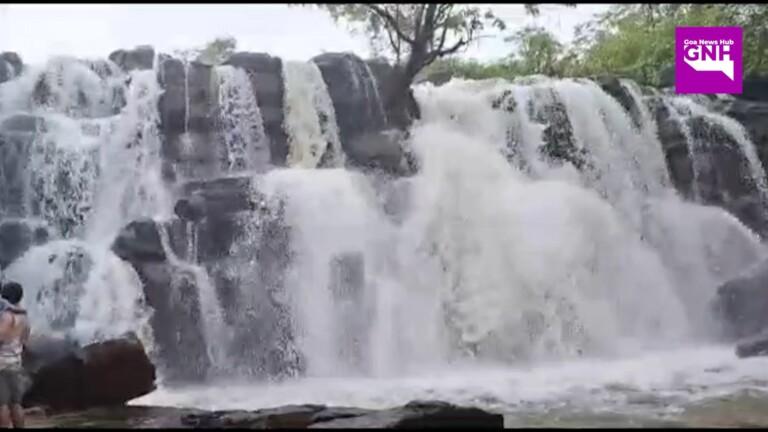 सिंधुदुर्गात दमदार पाऊस! सावडाव धबधबा प्रवाहित