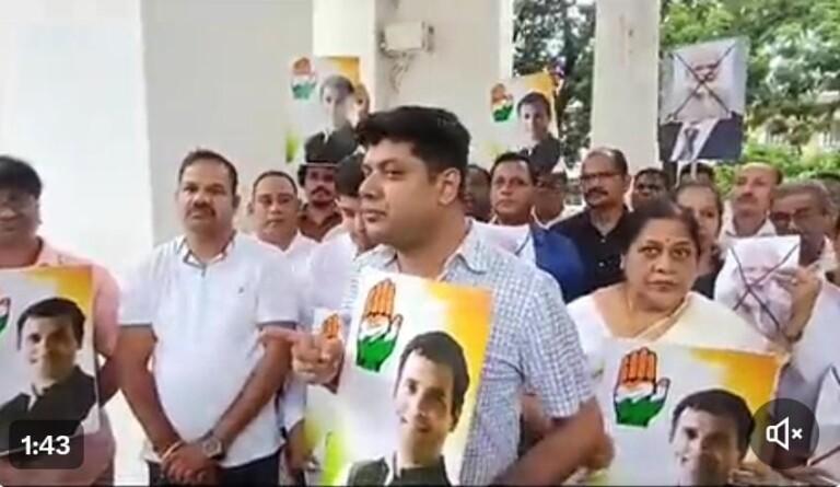 Congress in Goa protest against HC verdict in Rahul Gandhi case