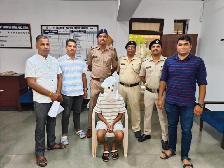 One arrested for house breaking and theft.