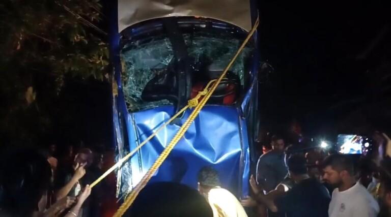 Woman and a child dead when car plunges into a river at Sanguem.