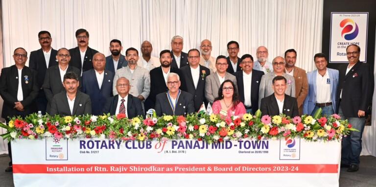 Rtn Rajiv Shirodkar is the 26th President of Rotary Club of Panaji Midtown