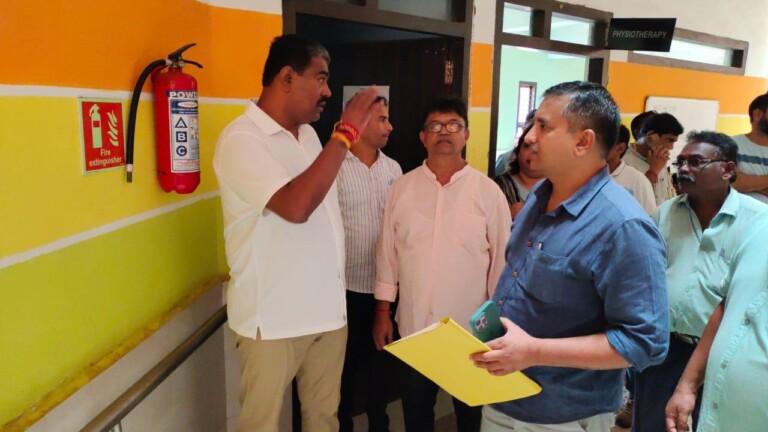 Amonkar, Kunkolienkar held joint inspection of Sanjay School