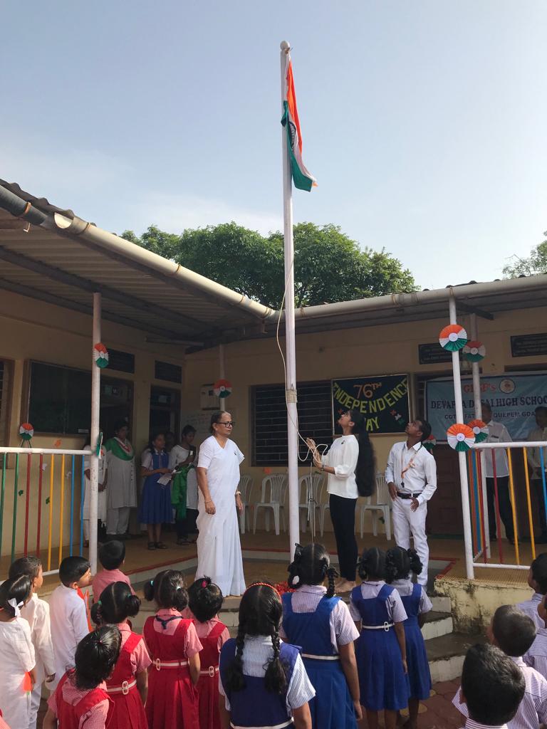 Devappa Desai High School, Govind Desai Primary School, Cruzinho D’Costa Primary school celebrates Independence Day