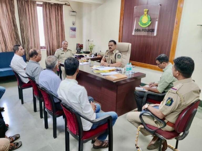 Meeting held by SDPO Mapusa in eve of Ganesh Chaturthi