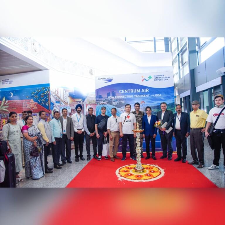 Goa welcomes first chartered flight from Uzbekistan
