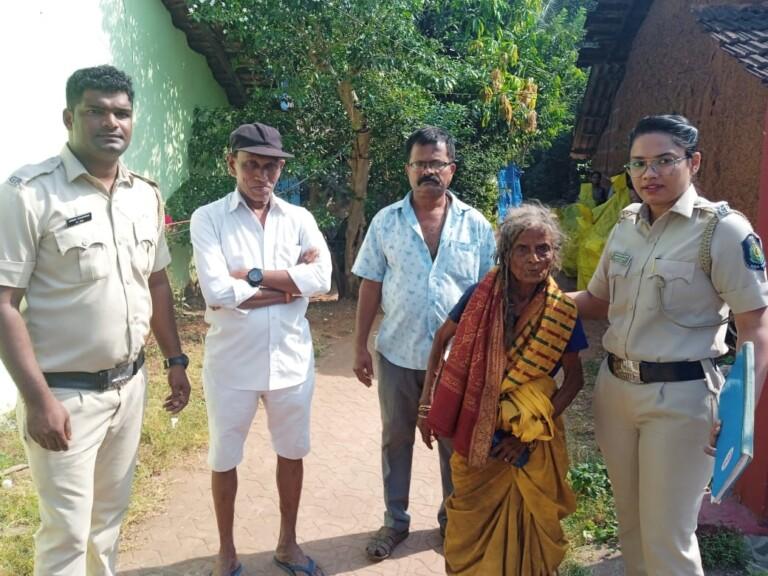 Agassaim police reunites a senior citizen woman