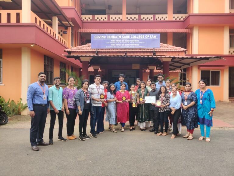 G.R. Kare College of Law wins Second Place at the First All Goa Youth Gram Sabha Competition 2023