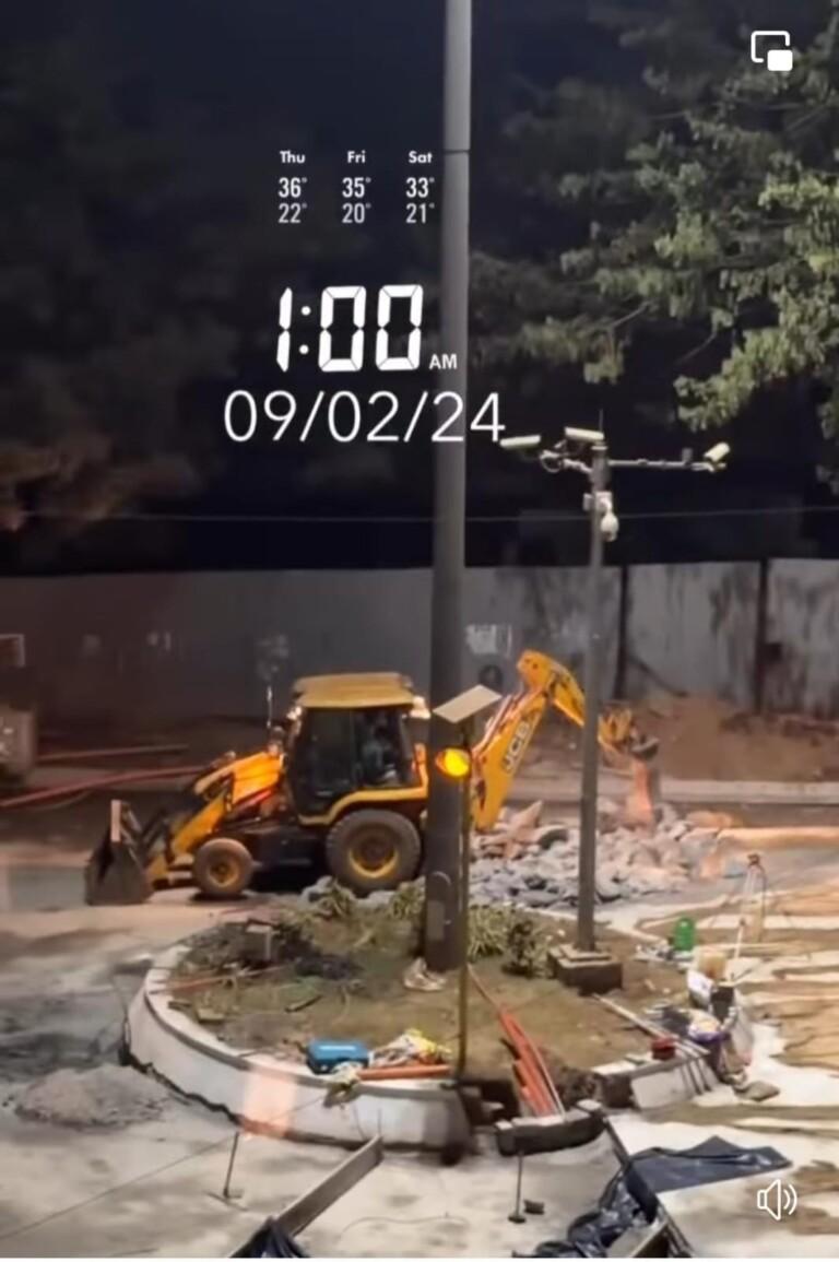 Smart City says newly constructed cement road was removed to abide quality standards