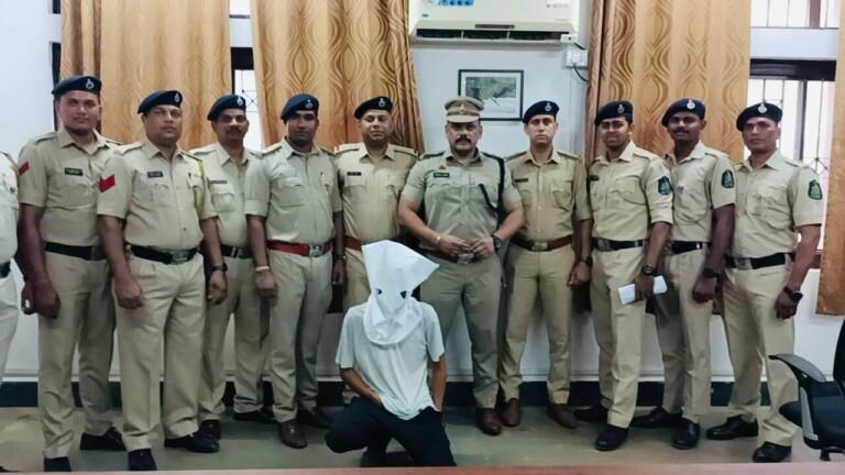 Israeli National arrested by Mandrem Police with drugs worth Rs. 9 lakh.