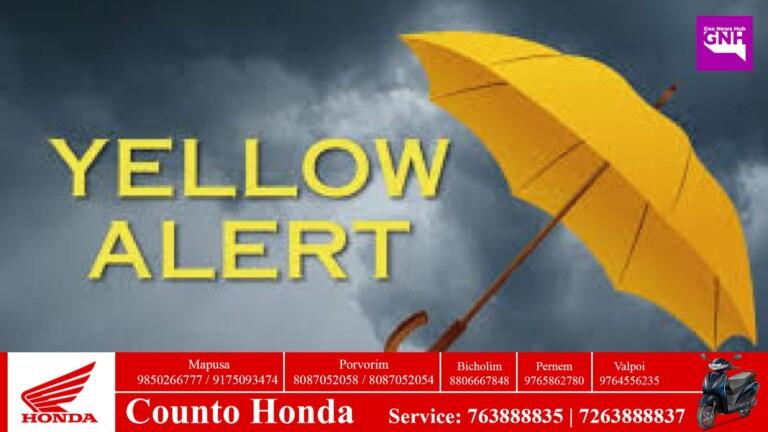 Yellow weather warning for Wednesday, no warning for Thursday