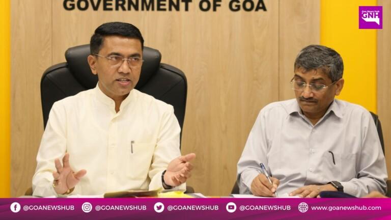 Goa CM held meeting with senior officials to review implementation of central schemes