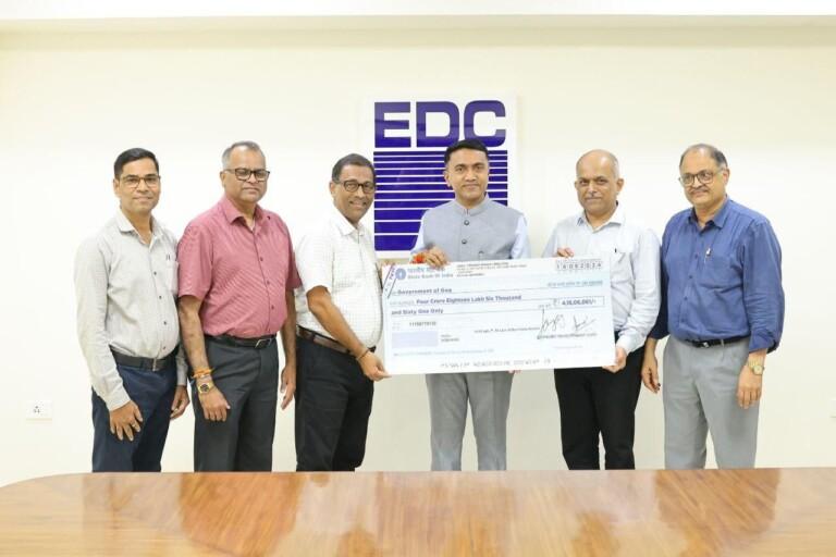 EDC REMITS Rs. 5.04 CRORES TO GOVERNMENT