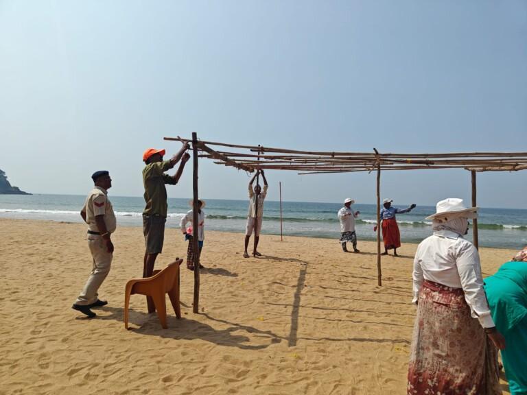 Goa Tourism Department Takes Firm Action Against Illegal Structures at Rajbag Beach, Canacona