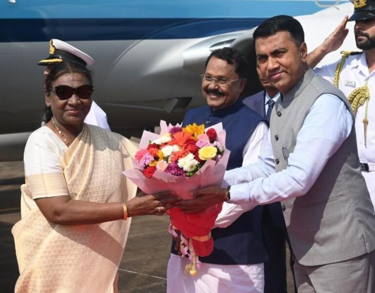 President Droupadi Murmu received in Goa