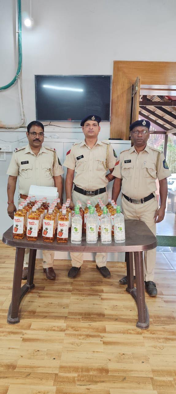 Bicholim Police Seized Liquor