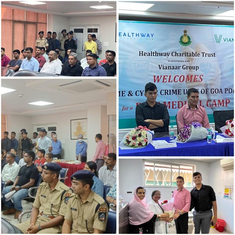 Goa Police Personnel Benefit from Comprehensive Health Check-Up by Healthway Hospitals and Vianaar Group