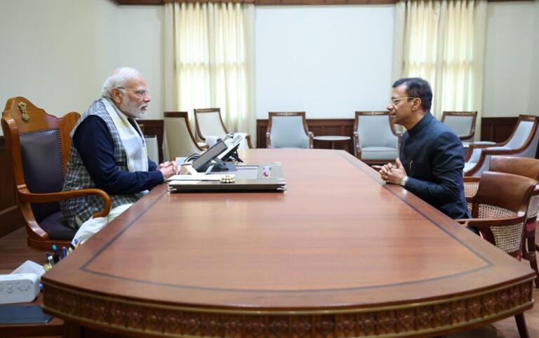 Goa Health Minister Vishwajit Rane Meets PM Narendra Modi in Delhi