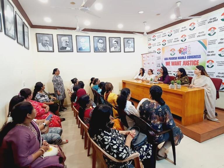 Goa Mahila Congress Resolves to Strengthen Blocks and Booths under Congress Ideology