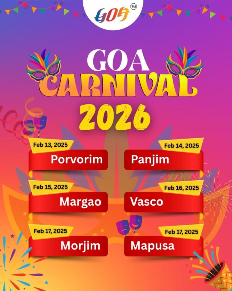 Carnival festival in Goa from February 14 onwards