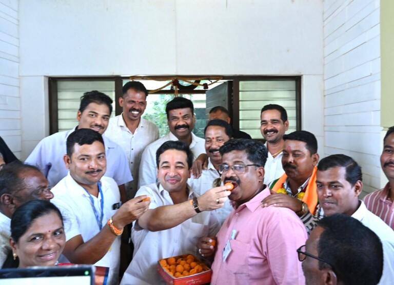 वैभवावाडी पंचायत समितीवर भाजपचे ‘कमळ’ फुलले; नितेश राणेंकडून विजयी उमेदवारांचे कौतुक