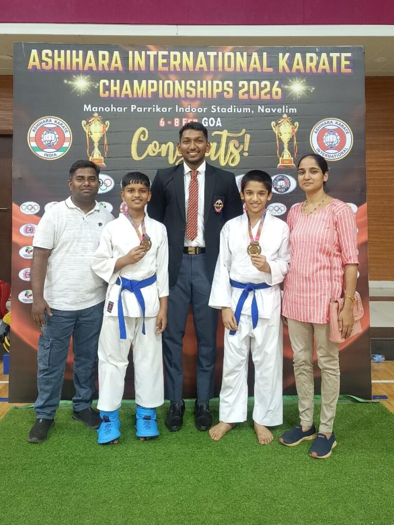 Golden Glory for Thivim Dojo at Elite Ashihara International Karate Event