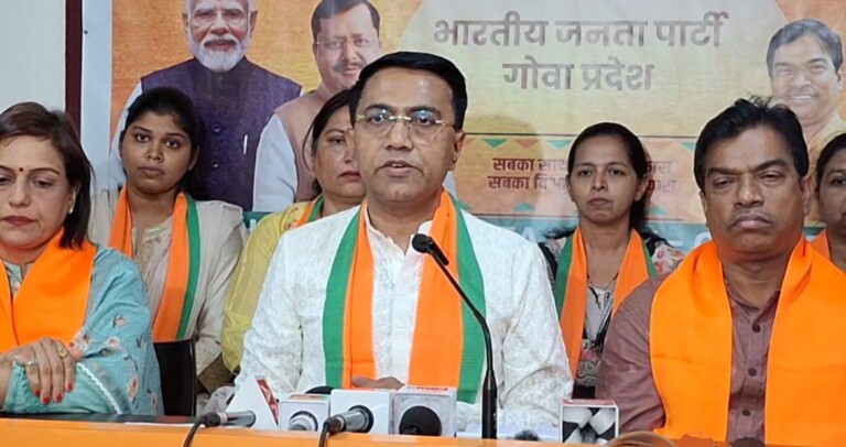 CM Sawant slams INDIA bloc as anti-national, anti-women over reservation Bill