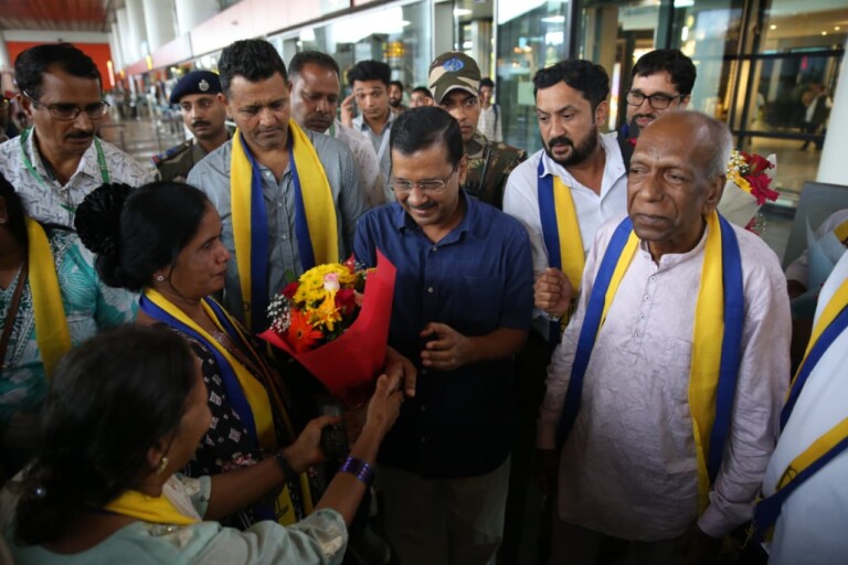 Kejriwal Arrives in Goa on Three-Day Visit; AAP Opens Door for Alliance