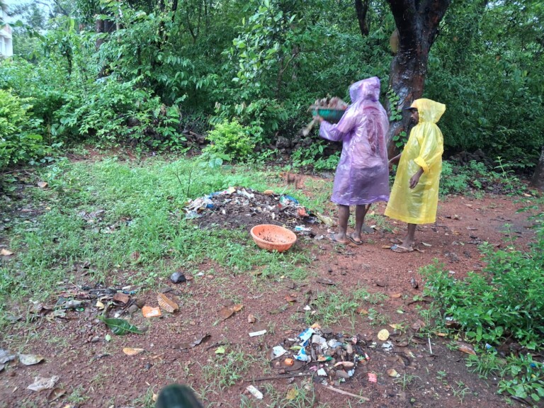 Tivim Sarpanch Swings Into Action: Monsoon Garbage Crisis Resolved at Auchit Vaddo