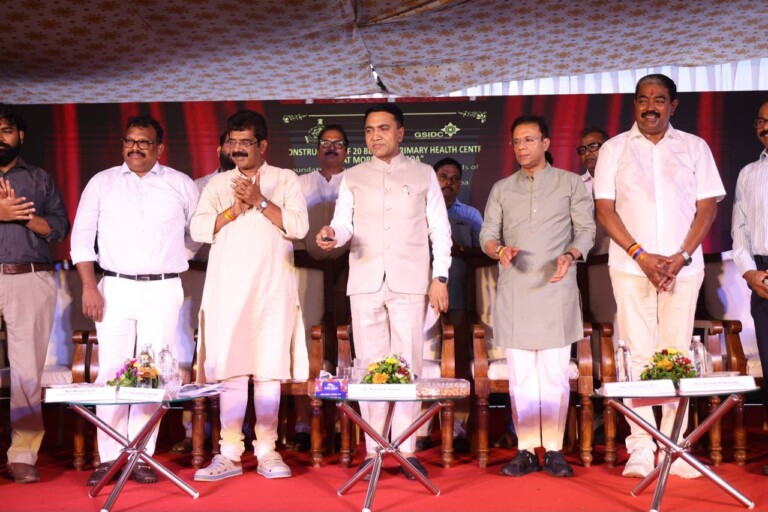 CM Sawant lays foundation stone for Rs 26-cr PHC at Mormugao