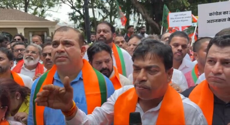 BJP Goa Holds March Against Congress, Alleges Bid to Destabilise Modi Government