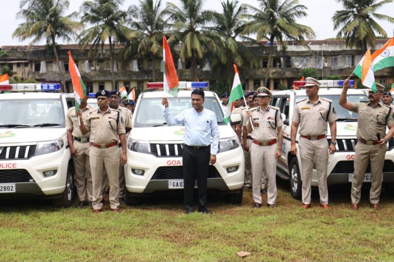 CM Sawant Flags Off 46 Police Vehicles, Hands Appointment Letters to PSIs