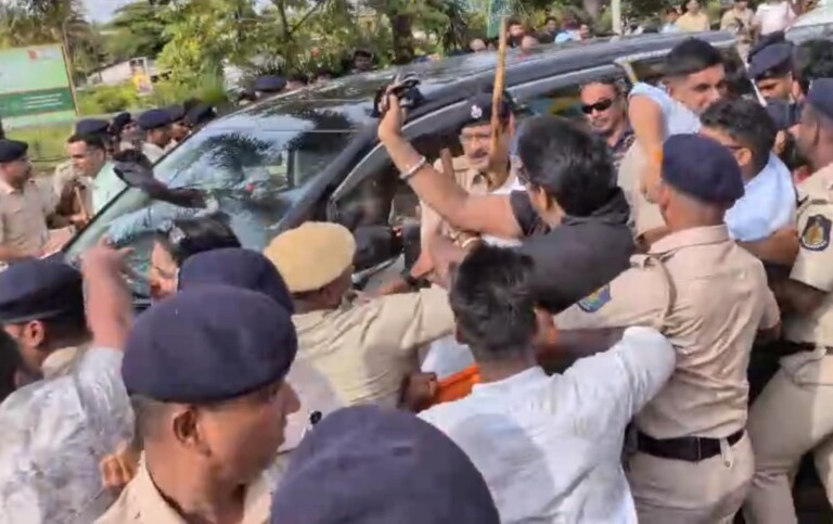 Police files FIR against BJP Yuva morcha for protesting during Kharge’s visit