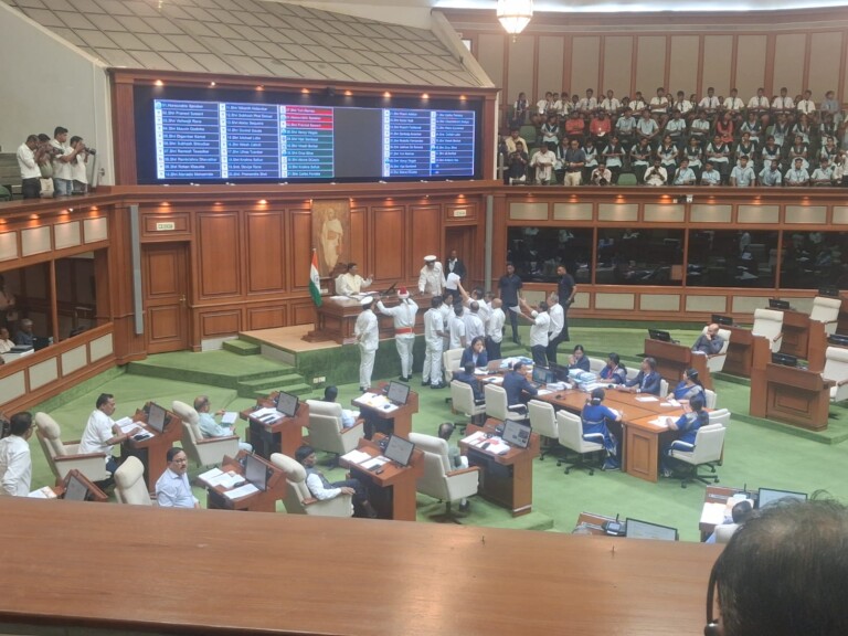 Opposition MLAs Rush to House Well Over Disallowed Land Conversion Question