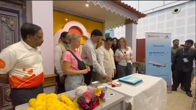 Goa welcomes first international charter flight of 2026-27 tourism season from Russia