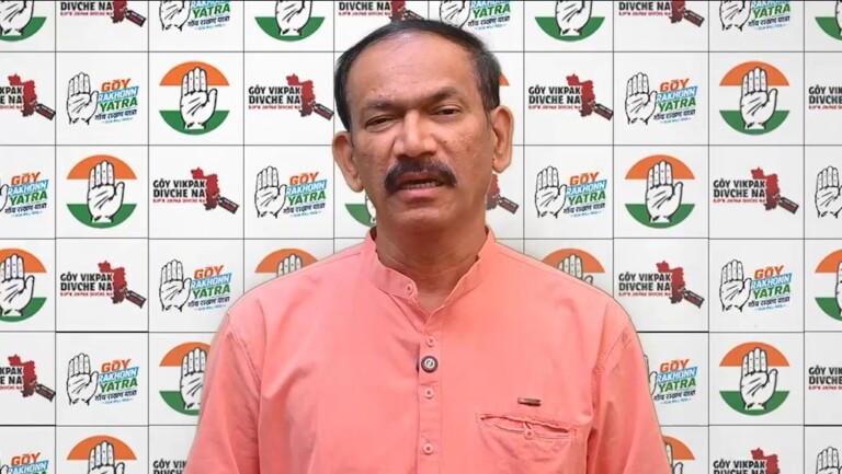 PWD MINISTER DIGAMBAR KAMAT MUST RESIGN AND TAKE RESPONSIBILITY FOR PORVORIM FLYOVER FAILURES: GIRISH CHODANKAR