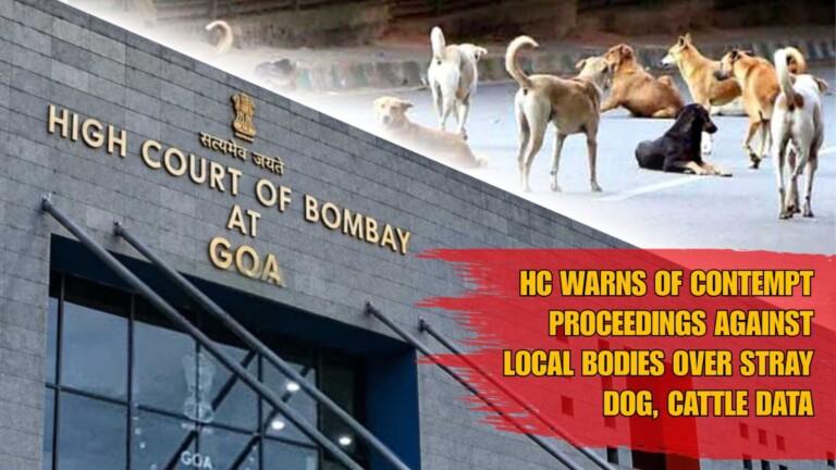 HC WARNS OF CONTEMPT PROCEEDINGS AGAINST LOCAL BODIES OVER STRAY DOG, CATTLE DATA